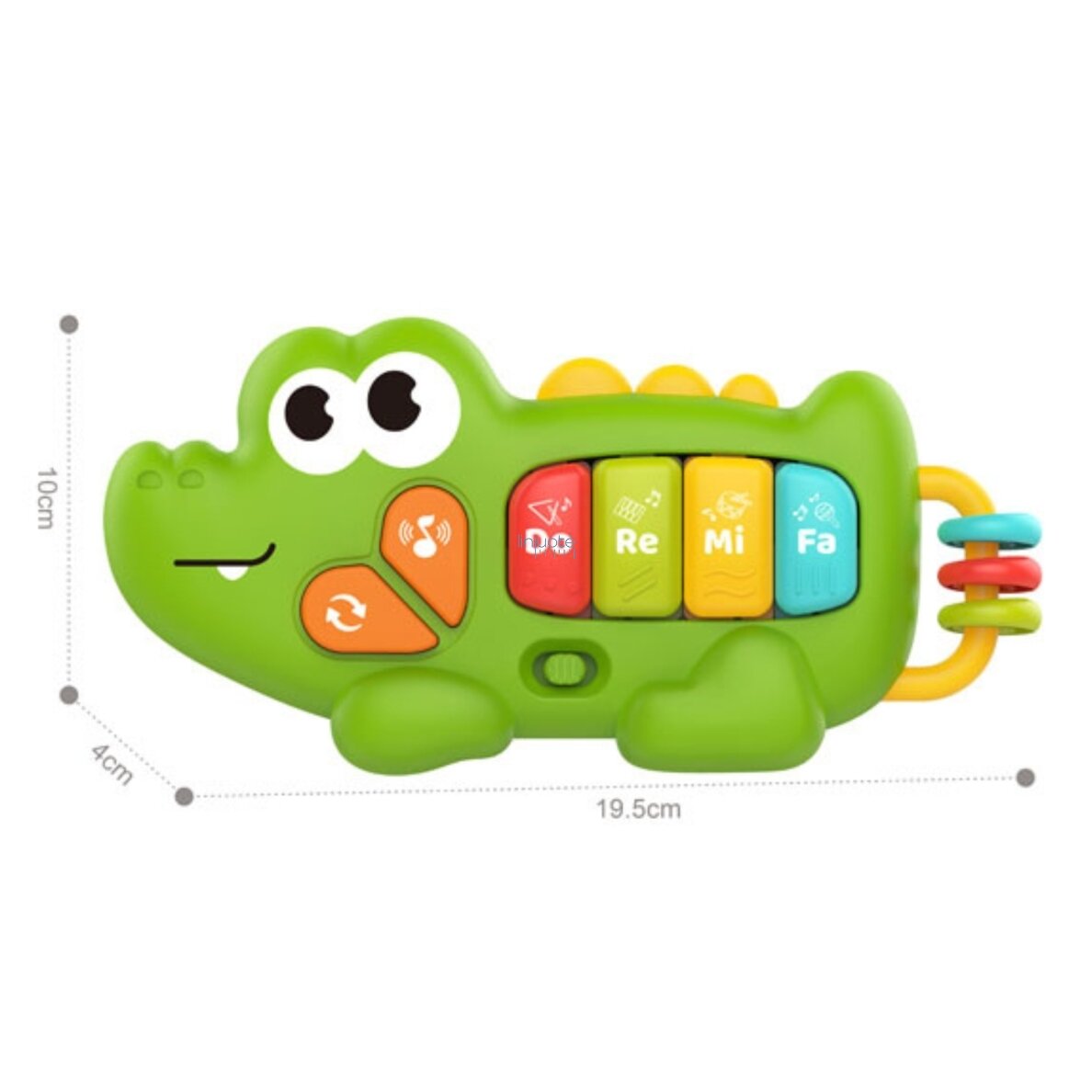 WOOPIE BABY Interaktyvus pianinas Krokodilas Muzikinės armonikėlės Garsai Šviesa 18m+ 2