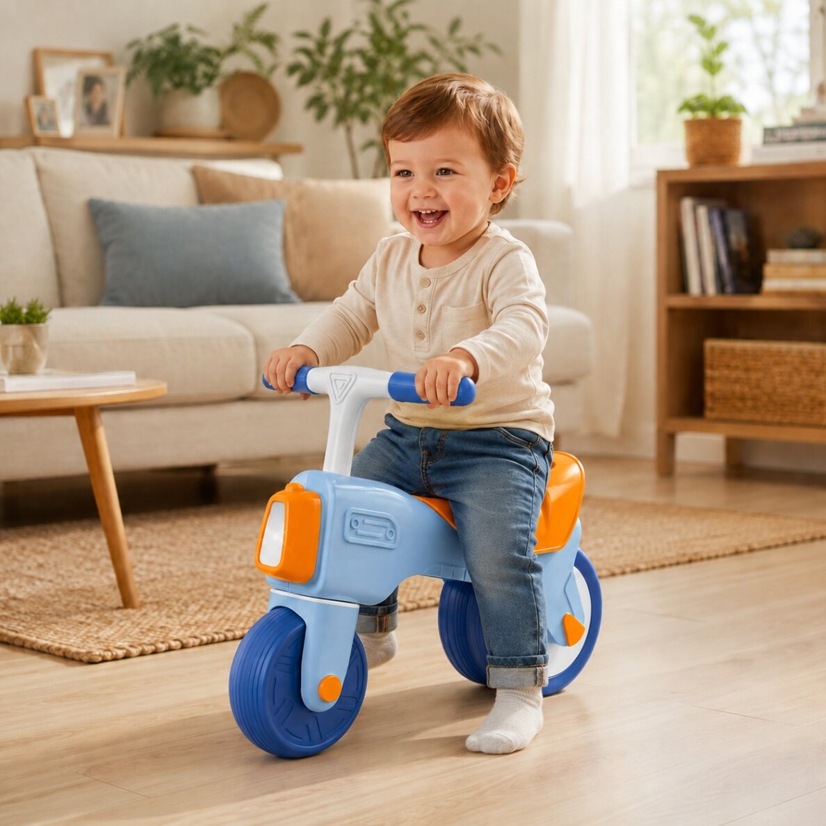 WOOPIE BABY Balansinis dviratukas Ežiukas Garsas Šviesa 18m+ 1