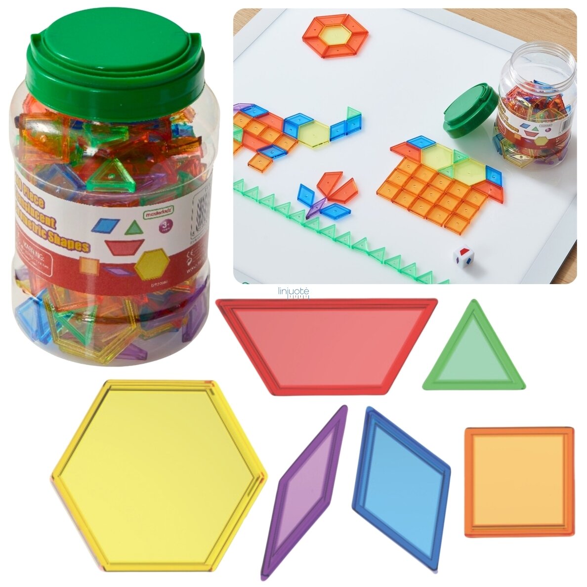 MASTERKIDZ Montessori kaladėlių rinkinys Tangram mozaika 140 el. MASTERKIDZ Montessori kaladėlių rinkinys Tangram mozaika 140 el.