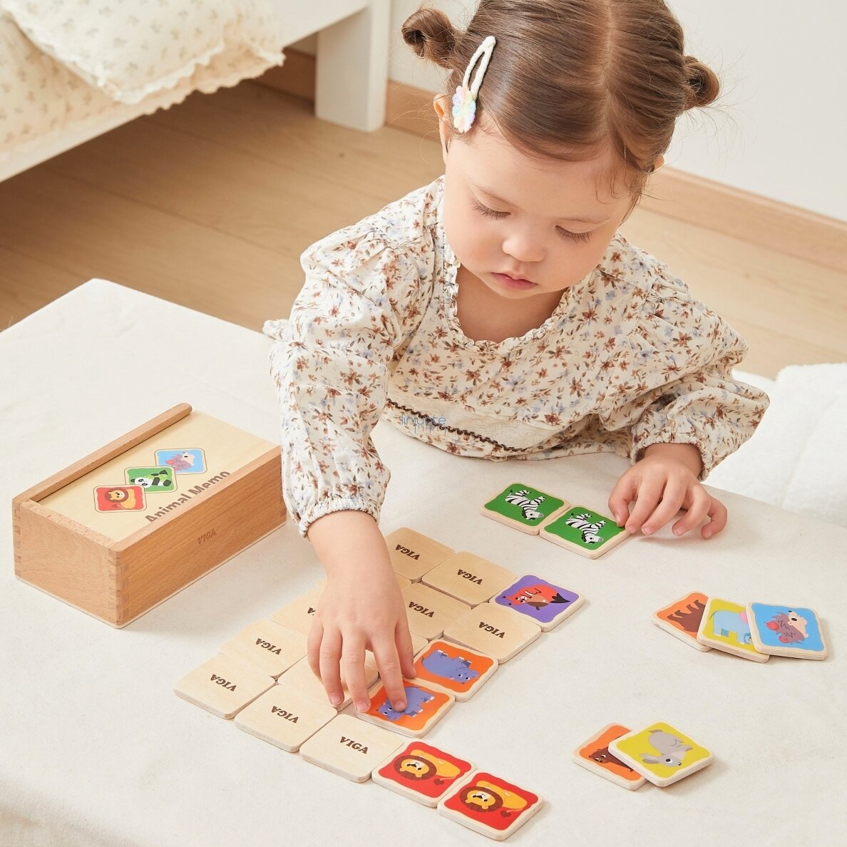Viga Medinis atminties žaidimas Memo Gyvūnėliai, edukacinis vaikams 3+ 2 Viga Medinis atminties žaidimas Memo Gyvūnėliai, edukacinis vaikams 3+ 2