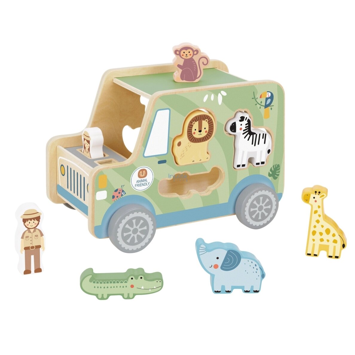TOOKY TOY Safari veiklos kubo automobilis 5