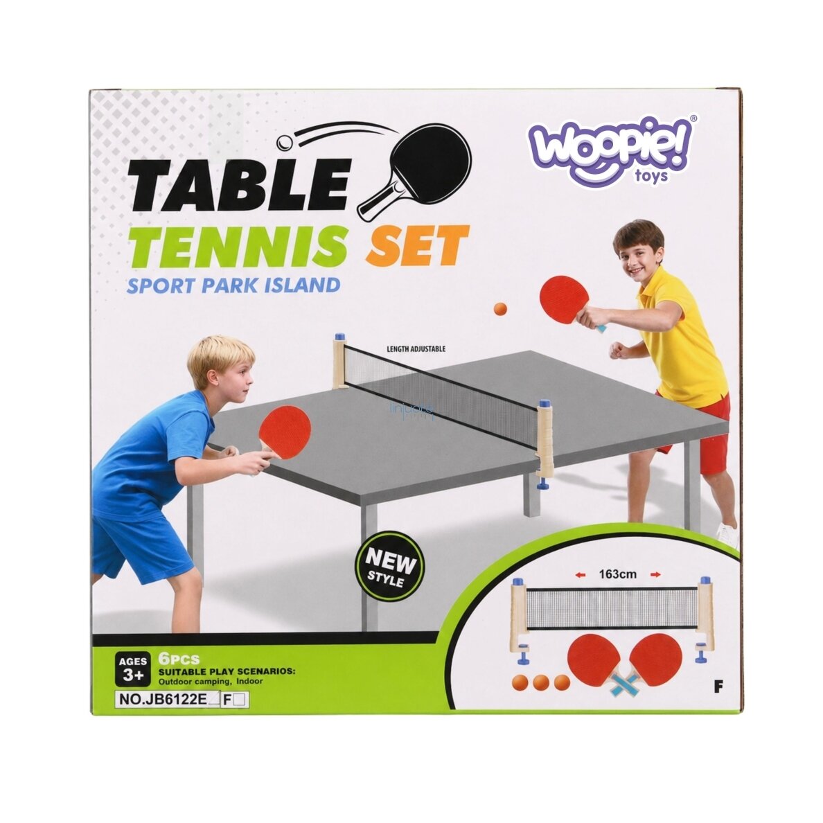 WOOPIE Stalo teniso rinkinys su tinkleliu 6 vnt. Ping Pong 4 WOOPIE Stalo teniso rinkinys su tinkleliu 6 vnt. Ping Pong 4