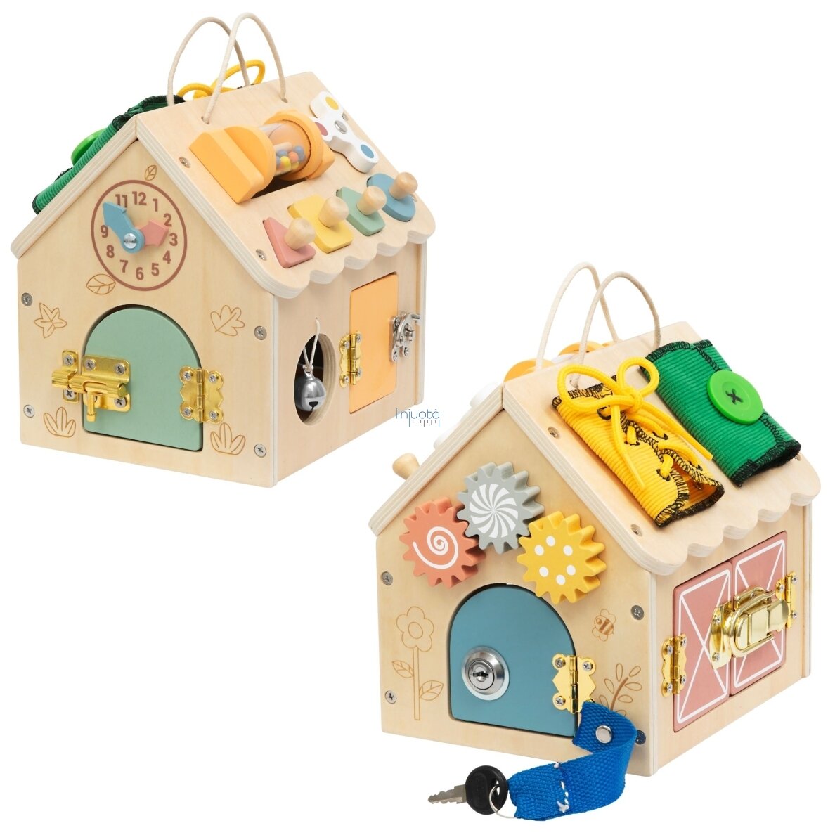 TOOKY TOY Medinis manipuliacinis namelis 2