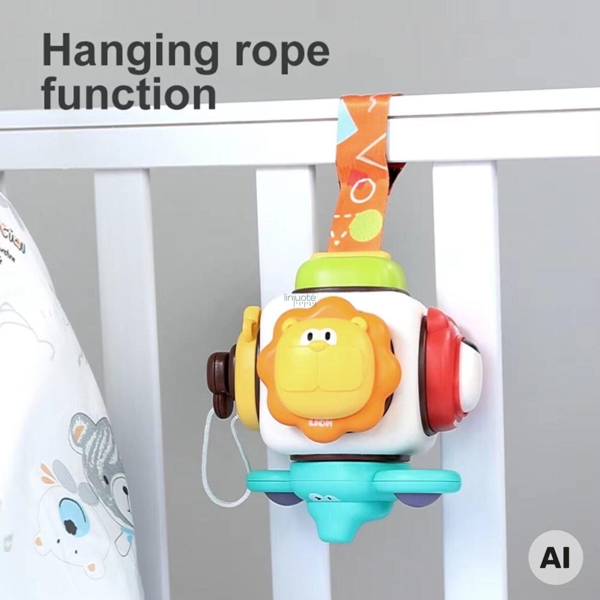 WOOPIE BABY Sensorinis kubas 6in1 - Gyvūnėliai 5 WOOPIE BABY Sensorinis kubas 6in1 - Gyvūnėliai 5