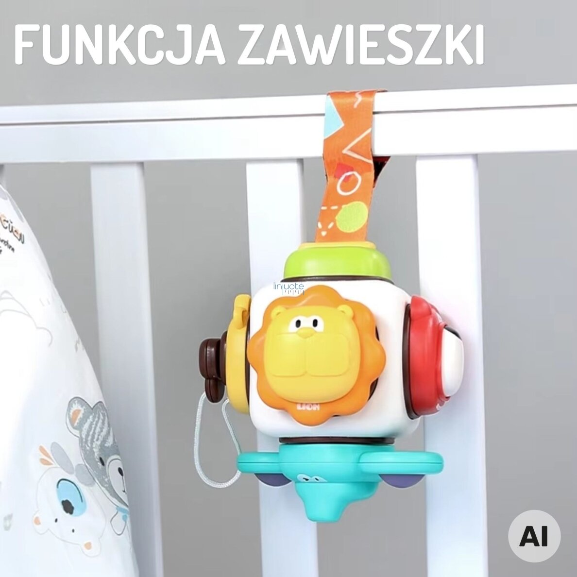 WOOPIE BABY Sensorinis kubas 6in1 - Gyvūnėliai 1 WOOPIE BABY Sensorinis kubas 6in1 - Gyvūnėliai 1