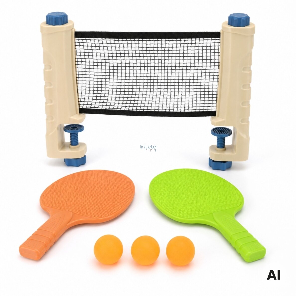 WOOPIE Stalo teniso rinkinys su tinkleliu 6 vnt. Ping Pong 1 WOOPIE Stalo teniso rinkinys su tinkleliu 6 vnt. Ping Pong 1