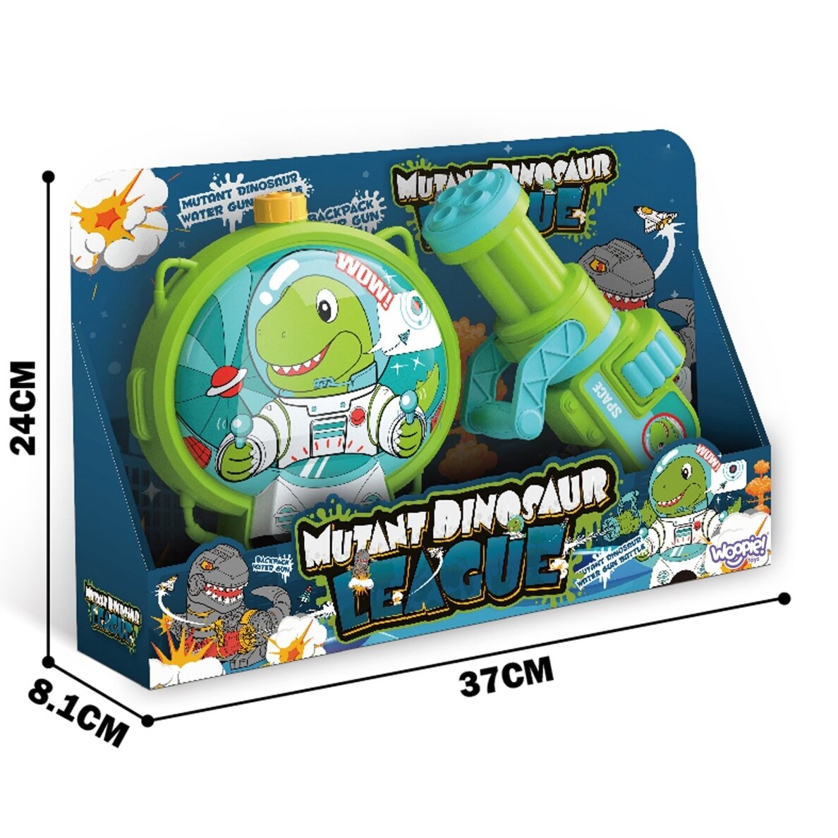 WOOPIE Vandens pistoletas su kuprine Dino 6