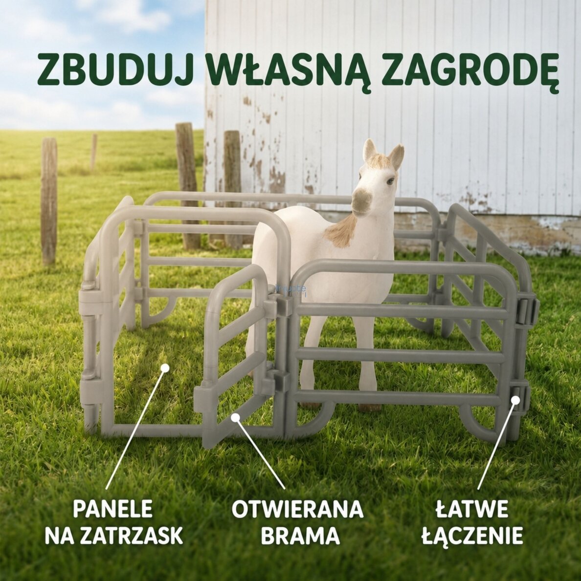 WOOPIE Figūrėlių rinkinys Ūkis Arkliai Mažasis Ūkininkas 11 vnt. Priedai 4 WOOPIE Figūrėlių rinkinys Ūkis Arkliai Mažasis Ūkininkas 11 vnt. Priedai 4