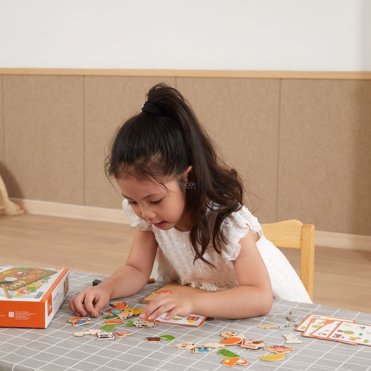 VIGA medinė kalimo mozaika Ūkis kamštinė lenta Montessori 4
