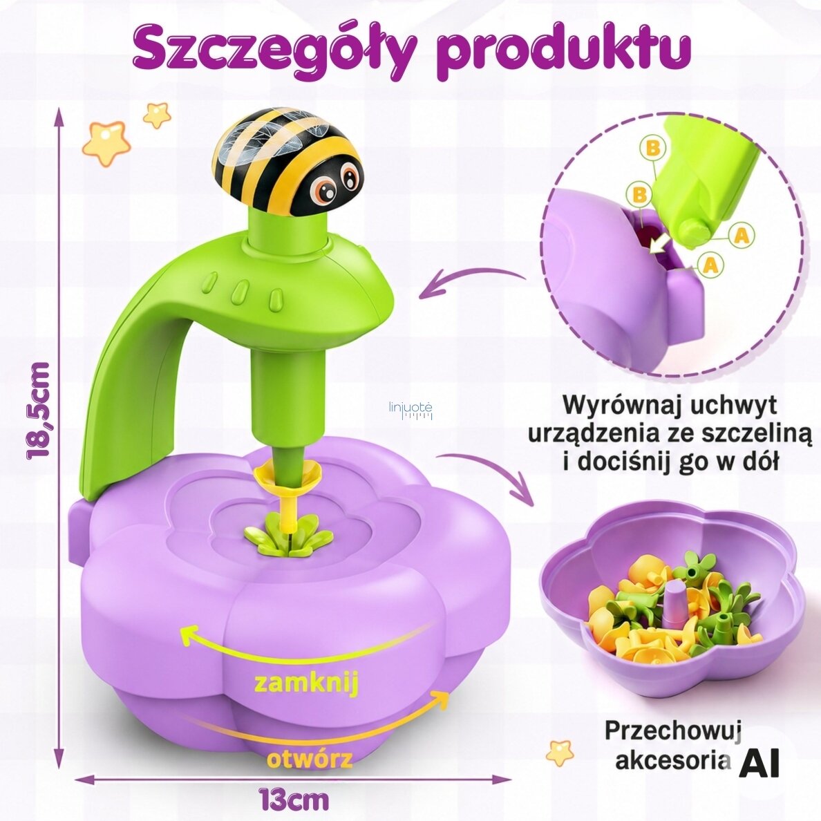 WOOPIE Rinkinys gėlių ir puokščių gamybai DIY su aparatėliu 2 WOOPIE Rinkinys gėlių ir puokščių gamybai DIY su aparatėliu 2