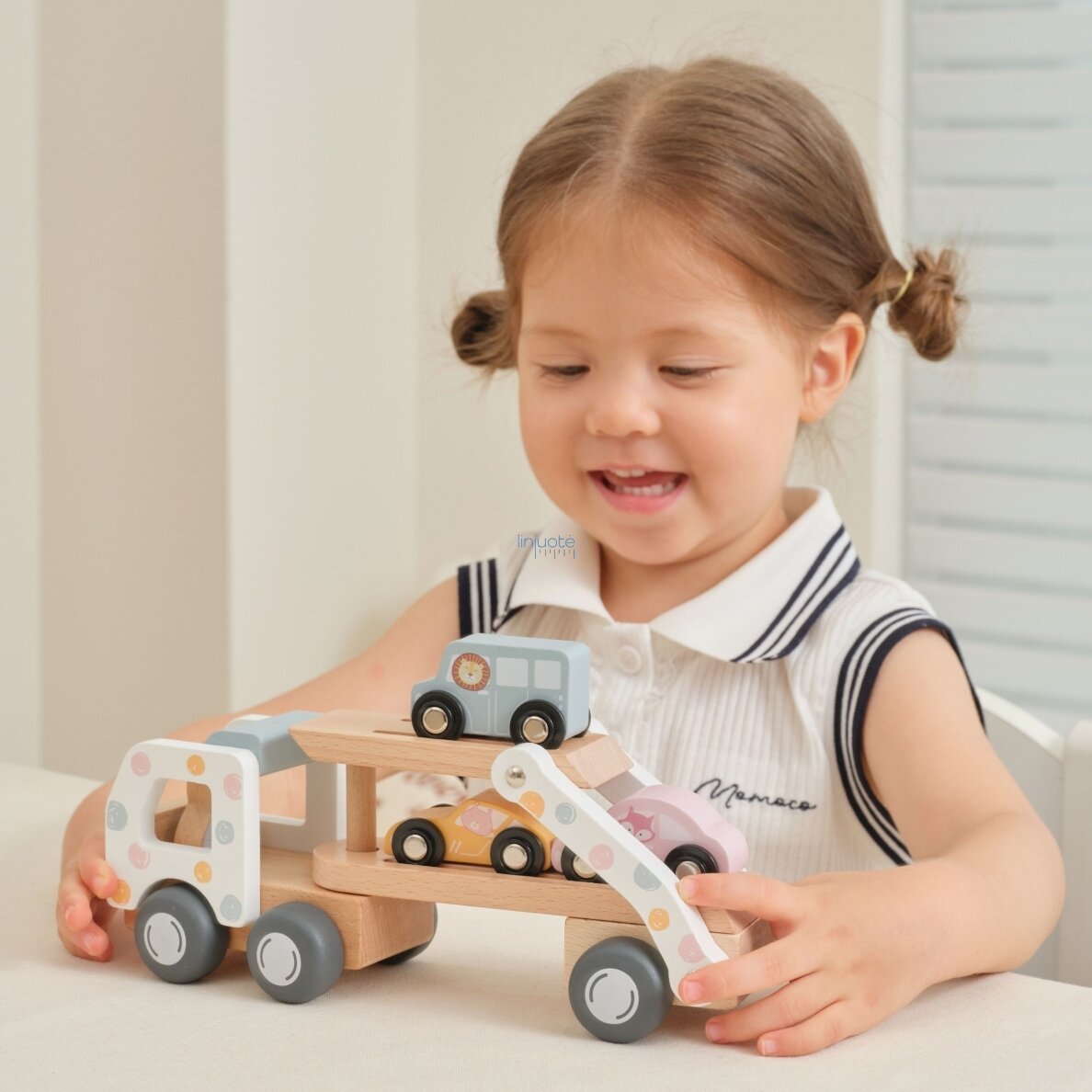 VIGA PolarB Medinė autovežė transporterį 3 automobiliai mašinėlės vairuotojas 18m+ 4