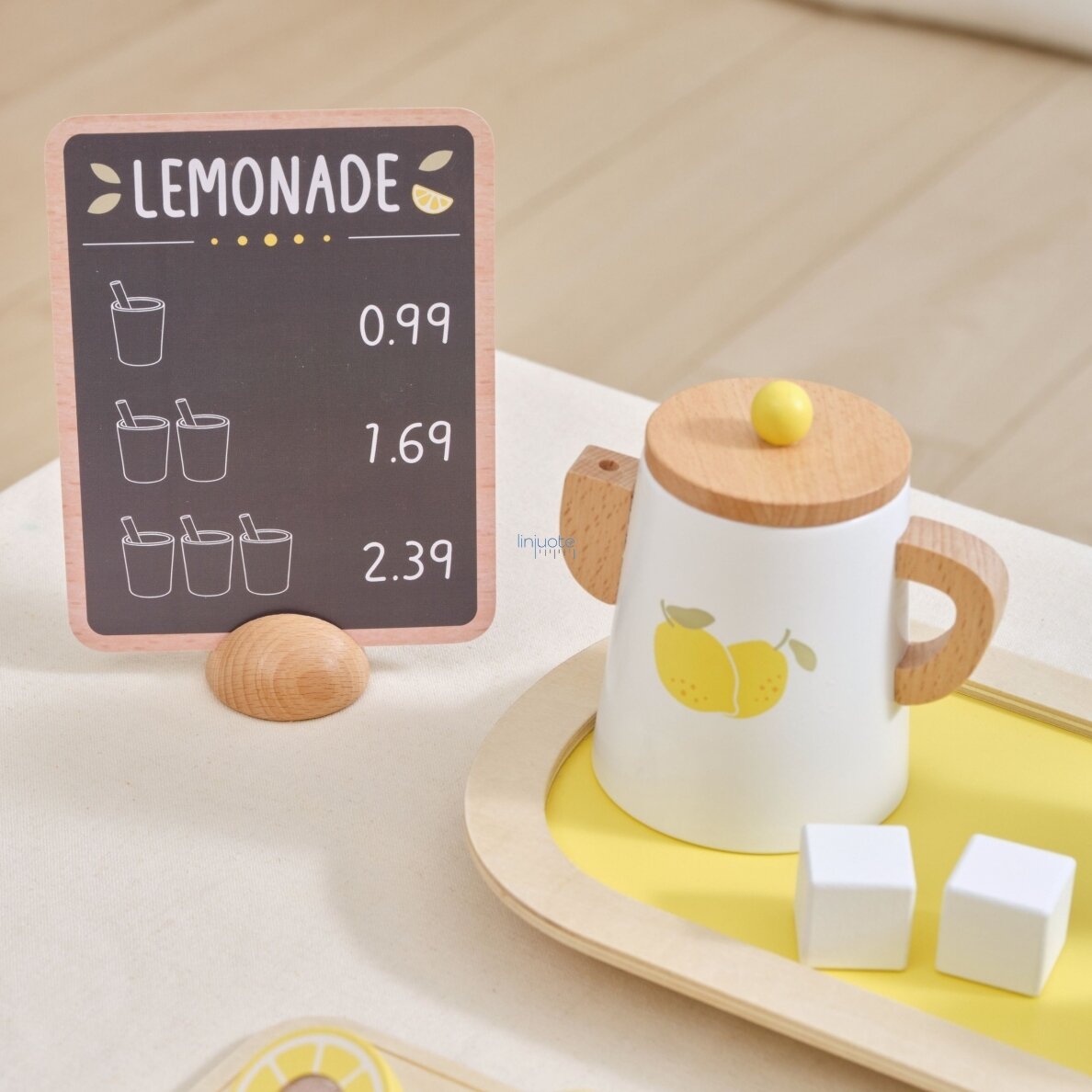 VIGA PolarB Medinis limonado žaidimų rinkinys kavinė virtuvė 21 el. 6