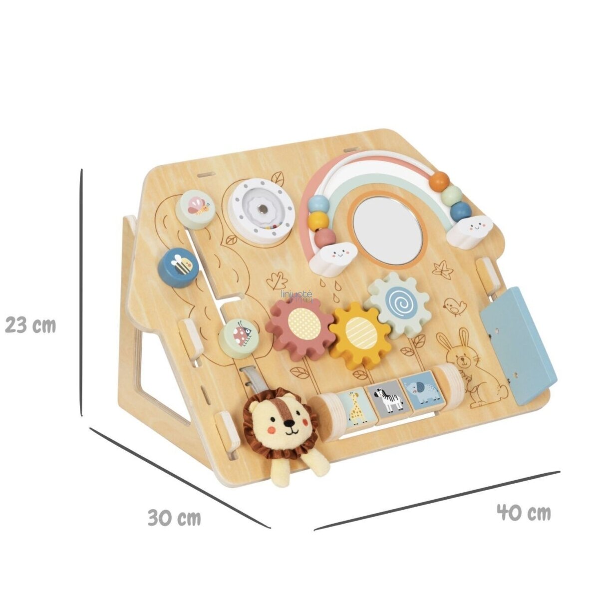 WOOPIE GREEN Edukacinė sensorinė manipuliacinė lentelė Montessori namelis 2in1 8 el. 14 WOOPIE GREEN Edukacinė sensorinė manipuliacinė lentelė Montessori namelis 2in1 8 el. 14
