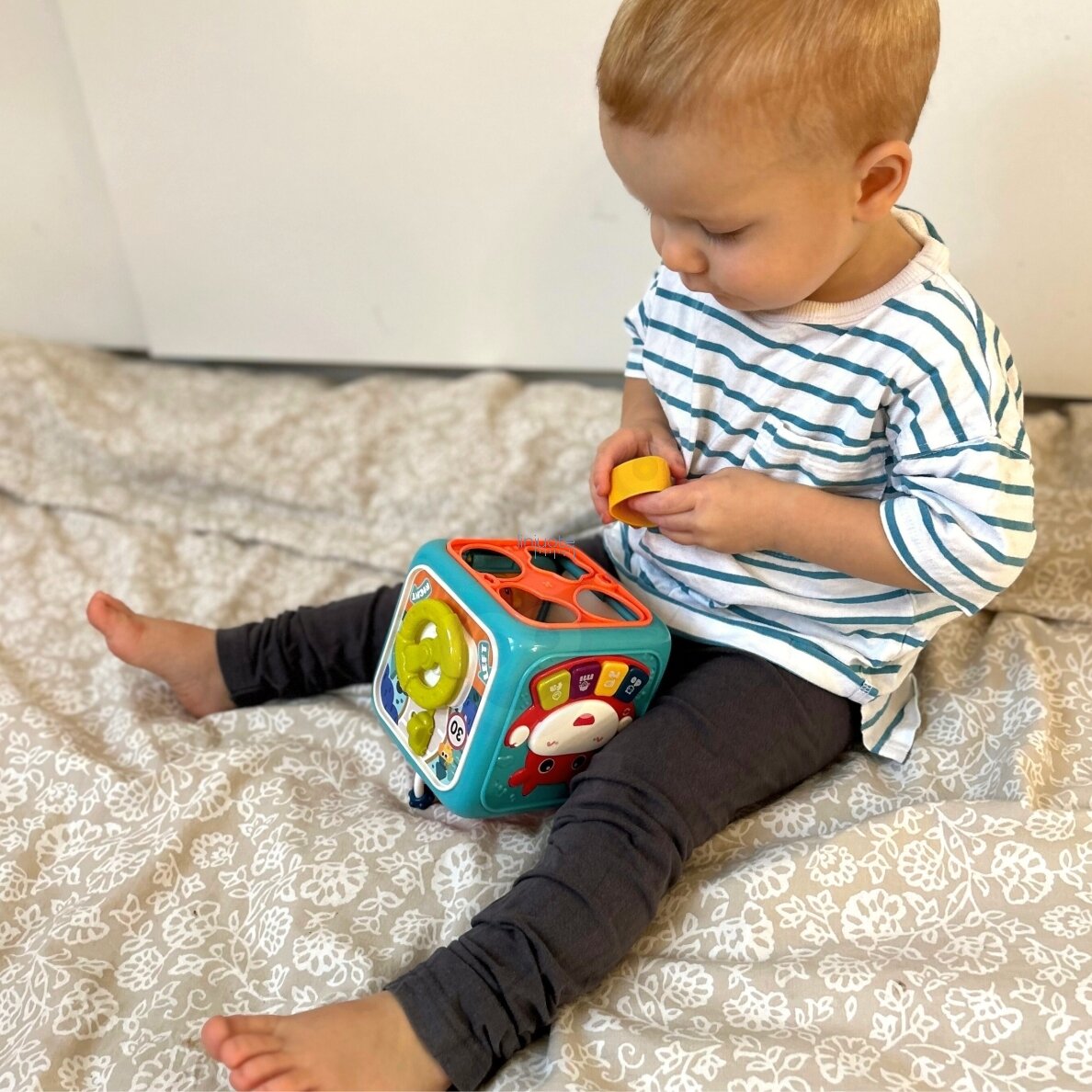 WOOPIE BABY Interaktyvus sensorinis edukacinis Montessori kubas, rūšiuoklis 6in1 3