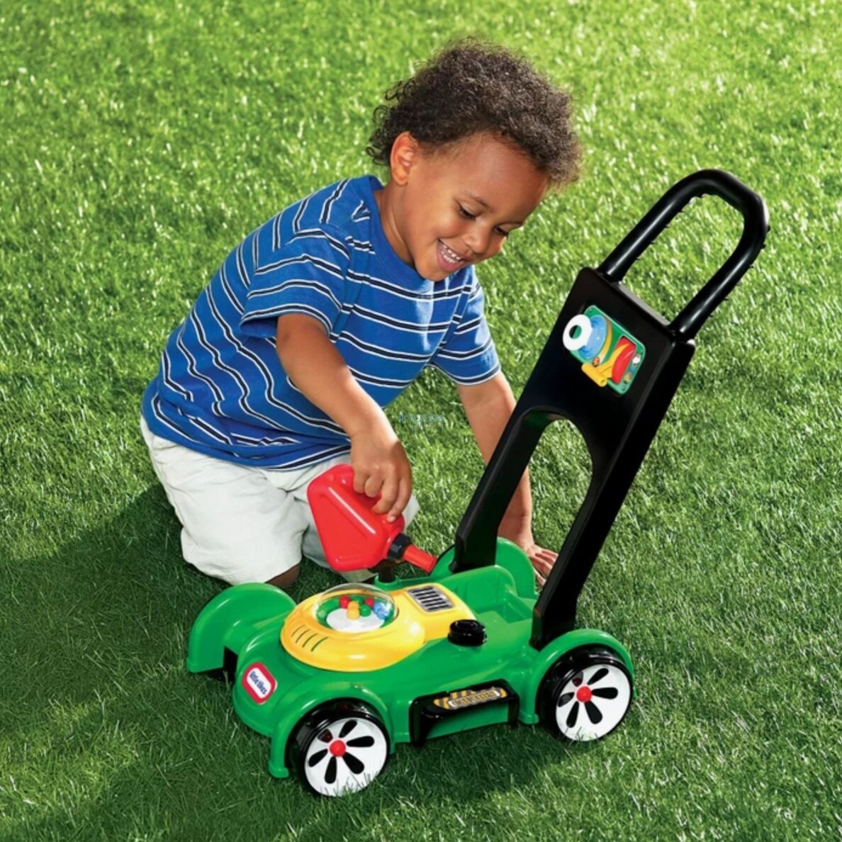 Little Tikes vaikiška vejapjovė Interaktyvus stumiamas sodo žaislas 2
