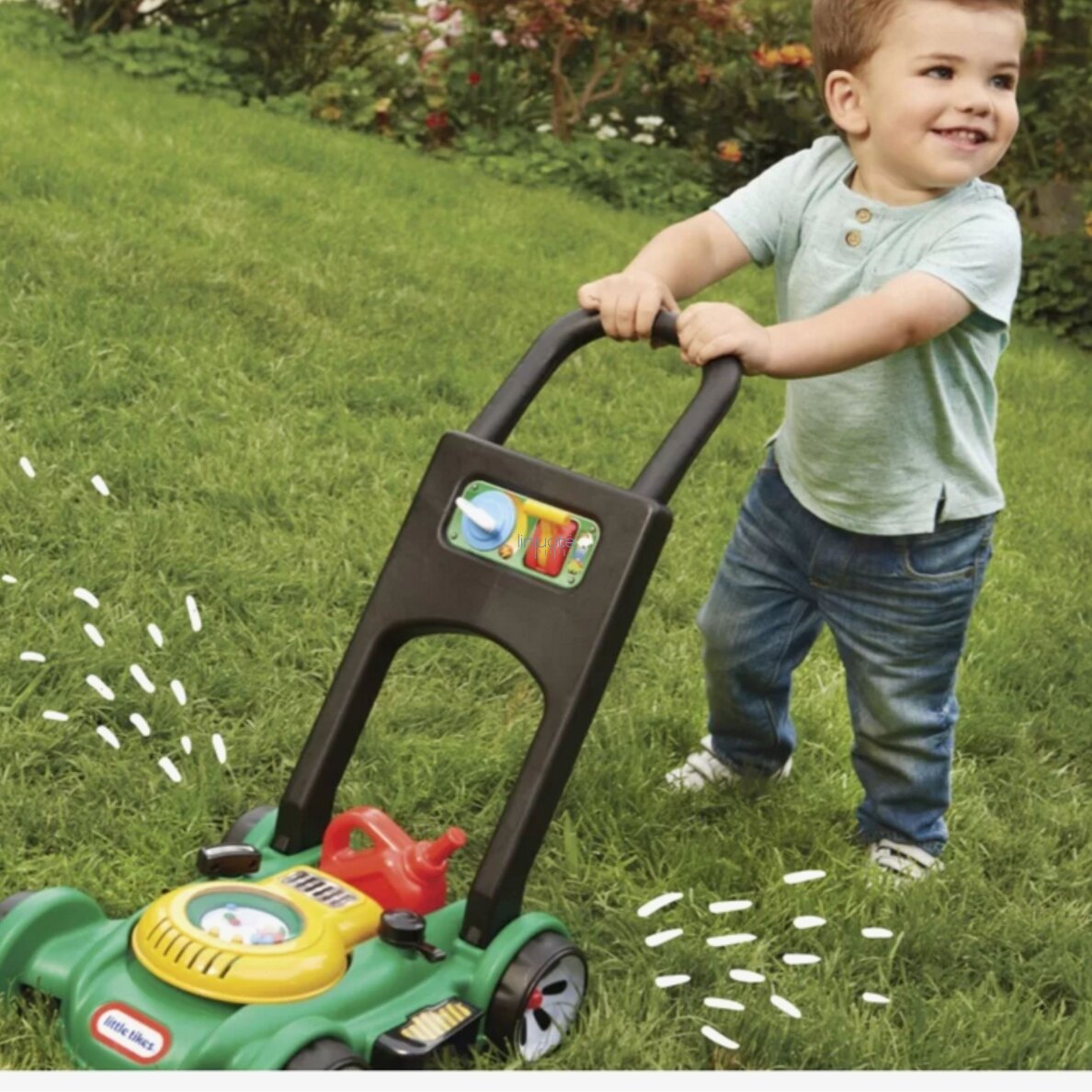 Little Tikes vaikiška vejapjovė Interaktyvus stumiamas sodo žaislas 3 Little Tikes vaikiška vejapjovė Interaktyvus stumiamas sodo žaislas 3