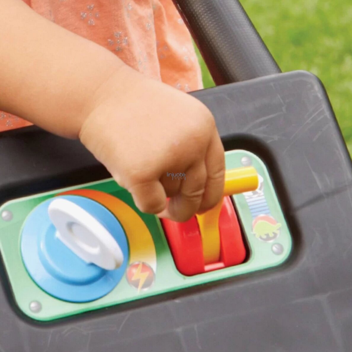 Little Tikes vaikiška vejapjovė Interaktyvus stumiamas sodo žaislas 4