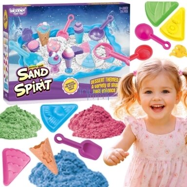 WOOPIE SAND FAIRY Kinetinio smėlio rinkinys Ledainė Desertai 24el