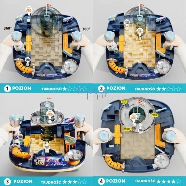 WOOPIE Kosminis 3D labirintas Vikrumo žaidimas Konsolė WOOPIE Kosminis 3D labirintas Vikrumo žaidimas Konsolė
