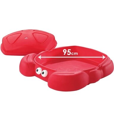STEP2 Uždengiama plastikinė smėlio dėžė Krabas su dangčiu STEP2 Uždengiama plastikinė smėlio dėžė Krabas su dangčiu