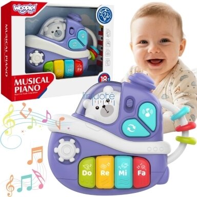 WOOPIE BABY Interaktyvus muzikinis pianinas Laivas
