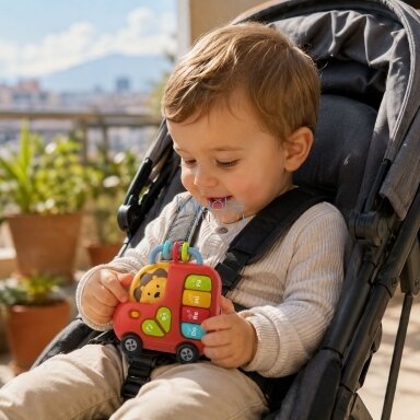 WOOPIE BABY Interaktyvus pianinas Autobusas Liūtas Muzikiniai vargonėliai Garsai Šviesos 18m WOOPIE BABY Interaktyvus pianinas Autobusas Liūtas Muzikiniai vargonėliai Garsai Šviesos 18m
