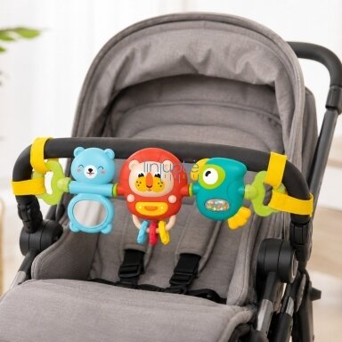 WOOPIE BABY Vežimėlio / lovytės pakabinamas sensorinis žaislas Grojantis barškutis Veidrodėlis 6m+ WOOPIE BABY Vežimėlio / lovytės pakabinamas sensorinis žaislas Grojantis barškutis Veidrodėlis 6m+