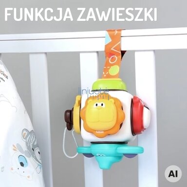 WOOPIE BABY Sensorinis kubas 6in1 - Gyvūnėliai