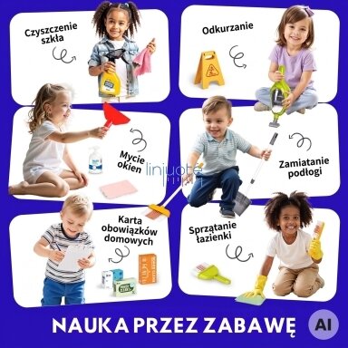 Woopie valymo rinkinys vaikams – vežimėlis, dulkių siurblys, priedai XXL 22 vnt. Woopie valymo rinkinys vaikams – vežimėlis, dulkių siurblys, priedai XXL 22 vnt.
