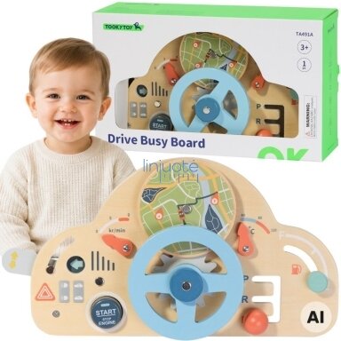 TOOKY TOY Medinis edukacinis vairas 3+