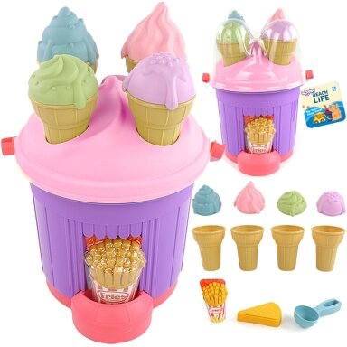 WOOPIE Smėlio Dėžės Rinkinys Ledai, 49744 WOOPIE Smėlio Dėžės Rinkinys Ledai, 49744