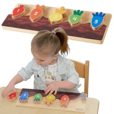 MASTERKIDZ Medinė Edukacinė Daržo Lysvė – Skaičiai ir Spalvos, ME30238