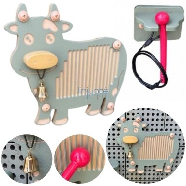 MASTERKIDZ Guiro „Karvė“ – Muzikinis Instrumentas, STEAM Sienelės Priedas, ME33550 MASTERKIDZ Guiro „Karvė“ – Muzikinis Instrumentas, STEAM Sienelės Priedas, ME33550