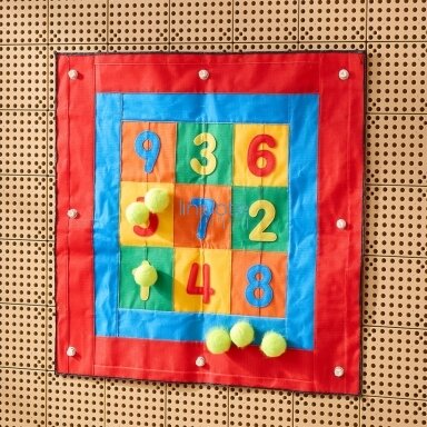 MASTERKIDZ Kvadratinis Velcro Taikinys Mesti Tikslui Ant STEM Lentelės MASTERKIDZ Kvadratinis Velcro Taikinys Mesti Tikslui Ant STEM Lentelės