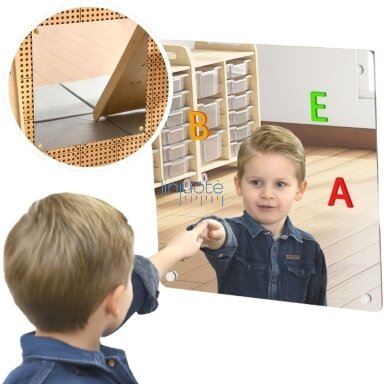 MASTERKIDZ Didelis magnetinis veidrodis STEM lentelei MASTERKIDZ Didelis magnetinis veidrodis STEM lentelei