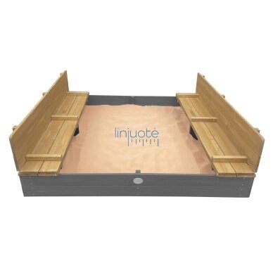 AXI XXL smėlio dėžė Ella 150 x 150 pilka 2