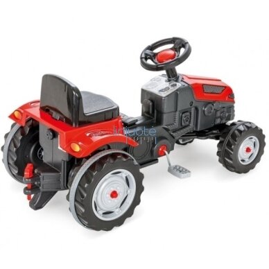 WOOPIE Pedalinis traktorius Farmer GoTrac MAXI su priekaba Tylūs ratai 36