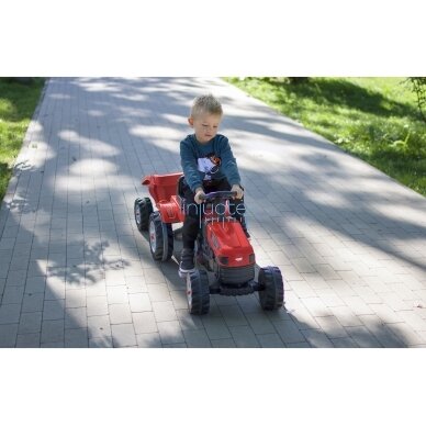 WOOPIE Pedalinis traktorius Farmer GoTrac MAXI su priekaba Tylūs ratai 5
