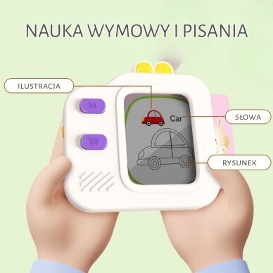 WOOPIE Grafinė planšetė Znikopis mokytis piešti ir anglų kalbos, kortelių skaitytuvas 120 vnt. 3