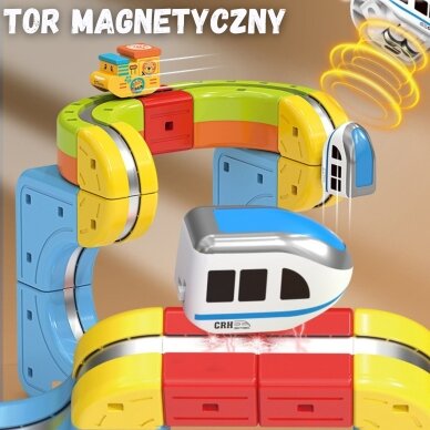 WOOPIE Magnetinės kaladėlės Levituojantis trasa 32 el. 3
