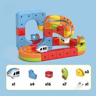 WOOPIE Magnetinės kaladėlės Levituojantis trasa 32 el. 6 WOOPIE Magnetinės kaladėlės Levituojantis trasa 32 el. 6