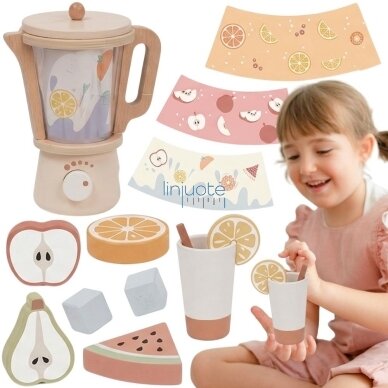 TOOKY TOY Virtuvinis trintuvas su priedais – 18 elementų TOOKY TOY Virtuvinis trintuvas su priedais – 18 elementų