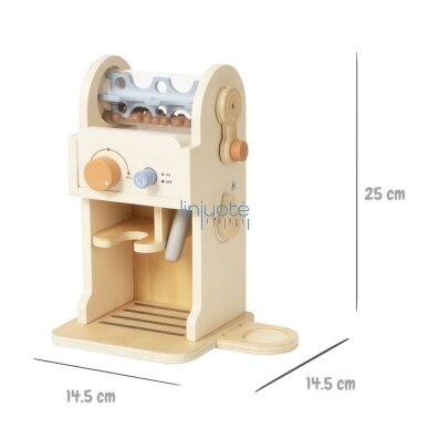 TOOKY TOY Medinis kavos rinkinys - baristos kavos aparatas 4