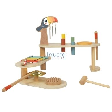 TOOKY TOY Edukacinis muzikinis staliukas - Tukanas 7