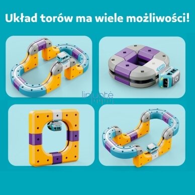 WOOPIE magnetinis konstravimo rinkinys – geležinkelio trasa su traukos efektu, 38 el. 4