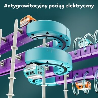WOOPIE magnetinis konstravimo rinkinys – geležinkelio trasa su traukos efektu, 38 el. 1 WOOPIE magnetinis konstravimo rinkinys – geležinkelio trasa su traukos efektu, 38 el. 1