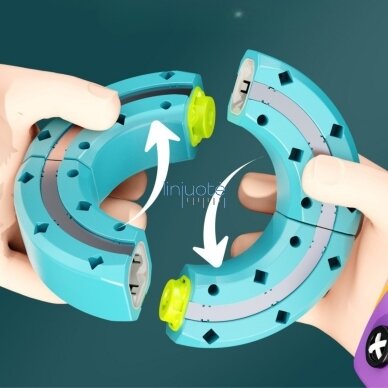 WOOPIE magnetinis konstravimo rinkinys – geležinkelio trasa su traukos efektu, 38 el. 3 WOOPIE magnetinis konstravimo rinkinys – geležinkelio trasa su traukos efektu, 38 el. 3