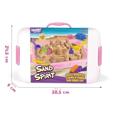 WOOPIE Kinetinio smėlio rinkinys SAND SPIRIT Pilis 24 el. 2