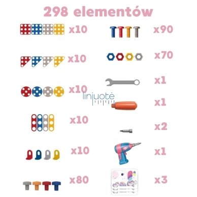 WOOPIE 3D prisukami ir atsukami blokeliai Vienaragis 5 WOOPIE 3D prisukami ir atsukami blokeliai Vienaragis 5