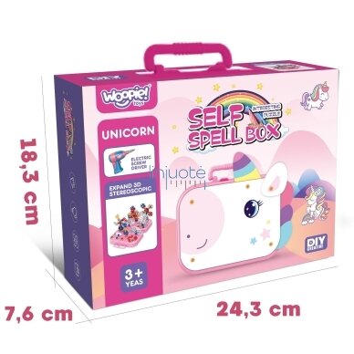 WOOPIE 3D prisukami ir atsukami blokeliai Vienaragis 6